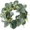 25 см искусственный зеленый венок для подсвечников гирлянды венок свечи кольца свадебная вечеринка рождественский центральный декор