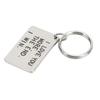 Birthday Keychain Stainless Steel I Love You More The End I Win Fadeless Rustproof Key Chain Rings