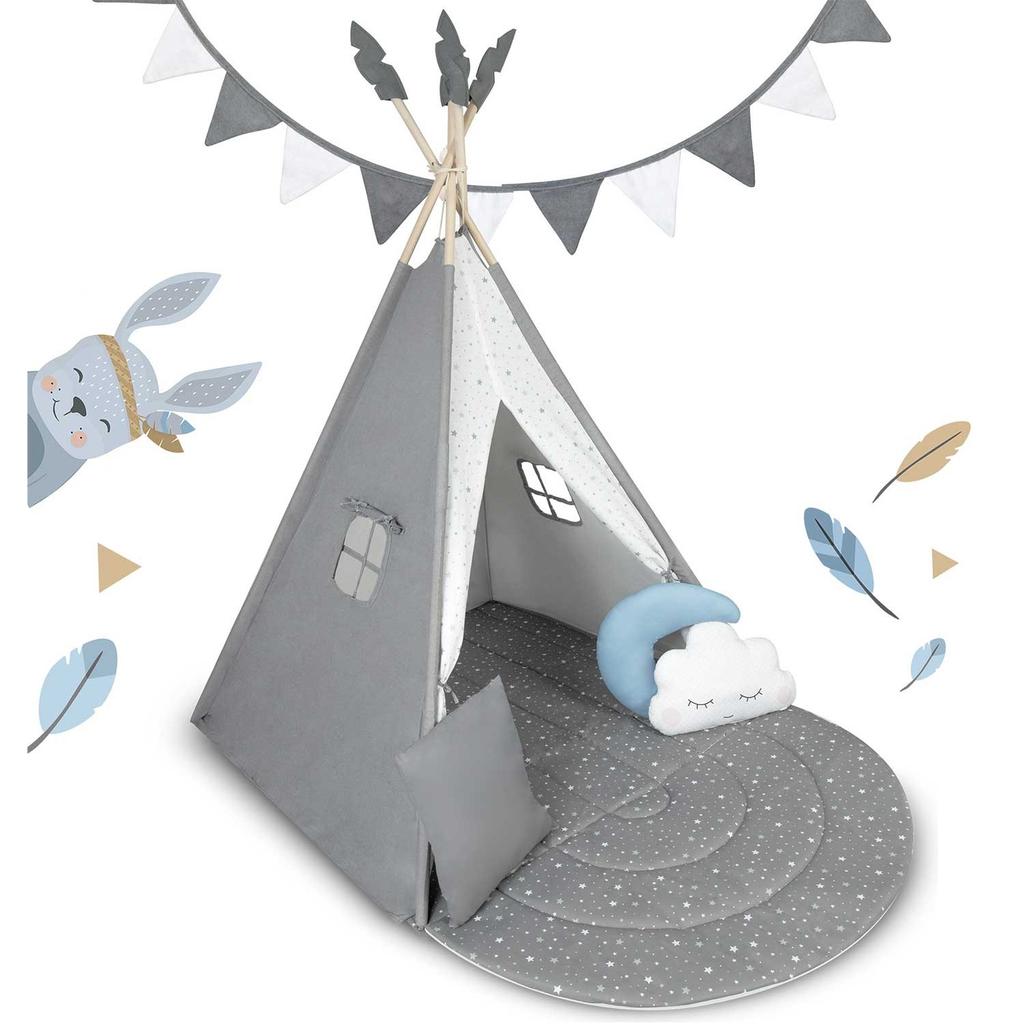 Nk-406 Nukido Tipi Tent For Children - Gray