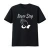 Mens Never SPraying Gospel Design Round Neck T Shirt Black Small Vintage Washed Comfortable Des