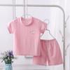Детский костюм с короткими рукавами, летняя футболка для маленьких девочек и мальчиков, одежда для малышей, детская одежда, летний костюм с короткими рукавами