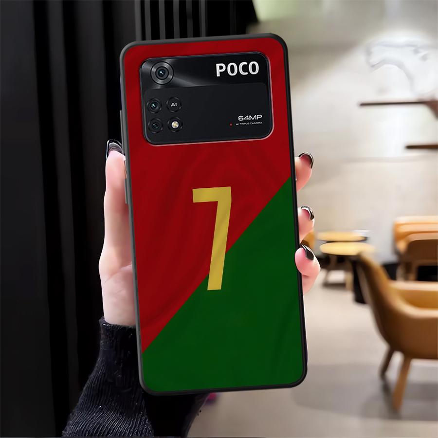 Футбольные Номера 7 10 Чехол для Телефона для Xiaomi Poco F8 M5 X3 X4 X5 X7 Pro C75 C71 F1 F3 C61 M3 M4 M7 Pro C50