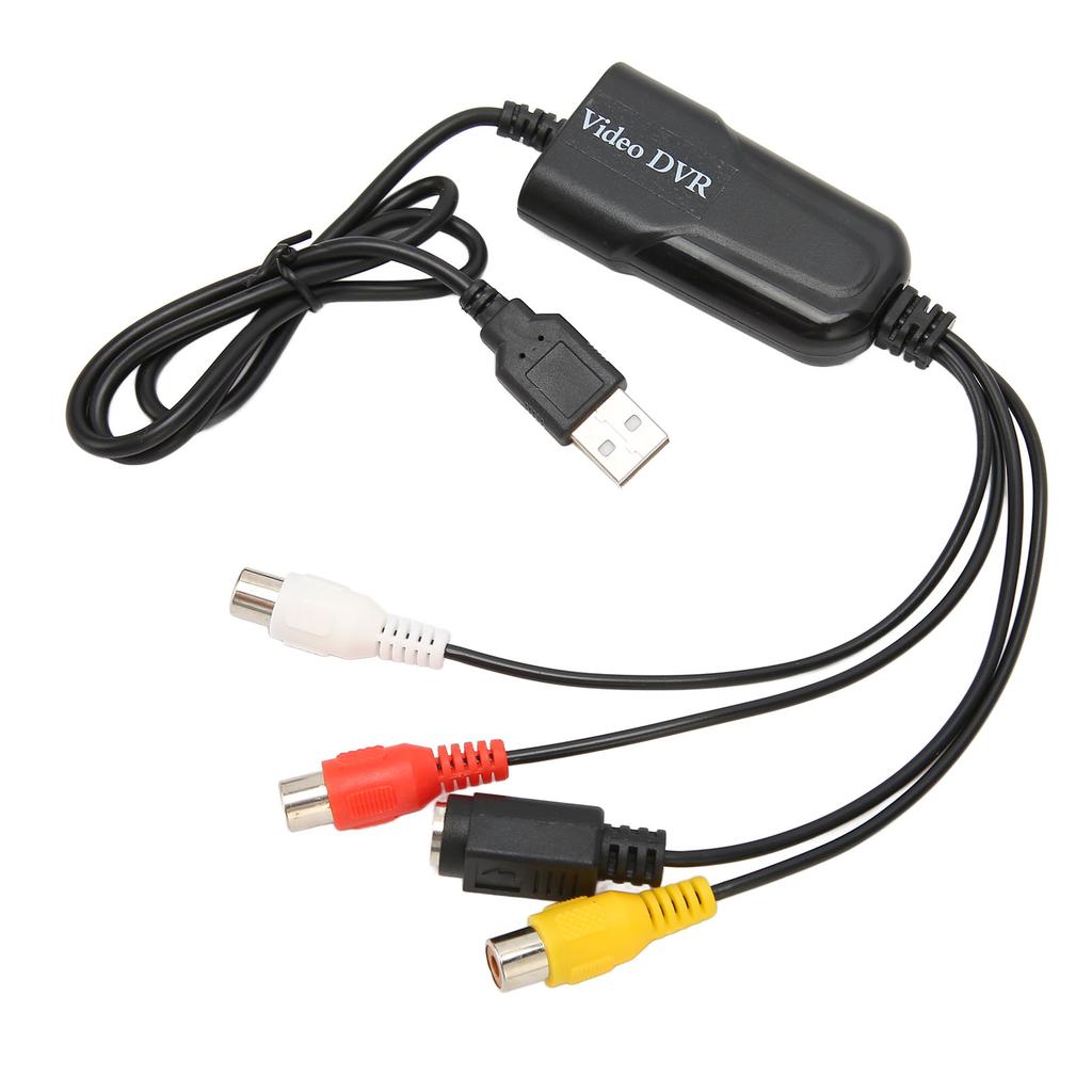 Video Capture Card Device RCA To USB Sound Video Converter VHS DV VCR Hi8 DVD To Digital Converter F