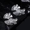 Ginkgos Leaf Design Alloy Earrings Smooth Surfaces Unique Accessory Casual Formal Earrings Suitable for Fashion Women