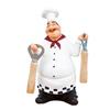 Moisture-proof Kitchen Ornament Chef Figurine, Resin Countertop Table Decoration, Funny Statue with Solid Figurine Seasoning Bottle/Bottle Opener