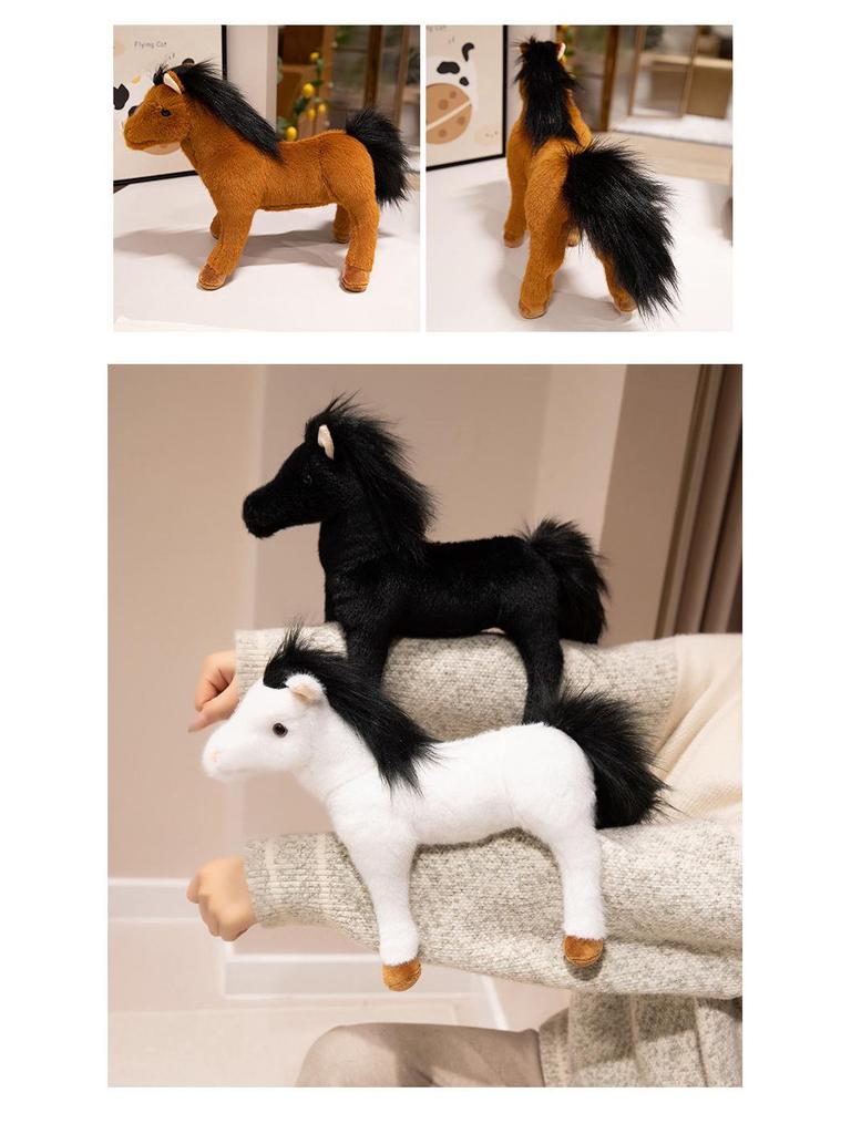 Трансграничная плюшевая игрушка-лошадь: Кукла-пони Зоопарк Активность и Домашнее украшение Подарок для детей