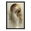 Modlitwa W Ciszy - Maryja Modlitwa W Ciszy - Maryja, 40X50 Cm, Rama Aluminiowa Złota, Papier Matowy 230 Gsm