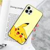 JP34 Pikachu Black Soft Case for Xiaomi Poco X6 X4 M5 M6 F5 F6 C65 C55 C50 C51 C40 Pro Redmi 14C A3X 13C 12C 11T 10A 9C Note 7 6 8A Plus