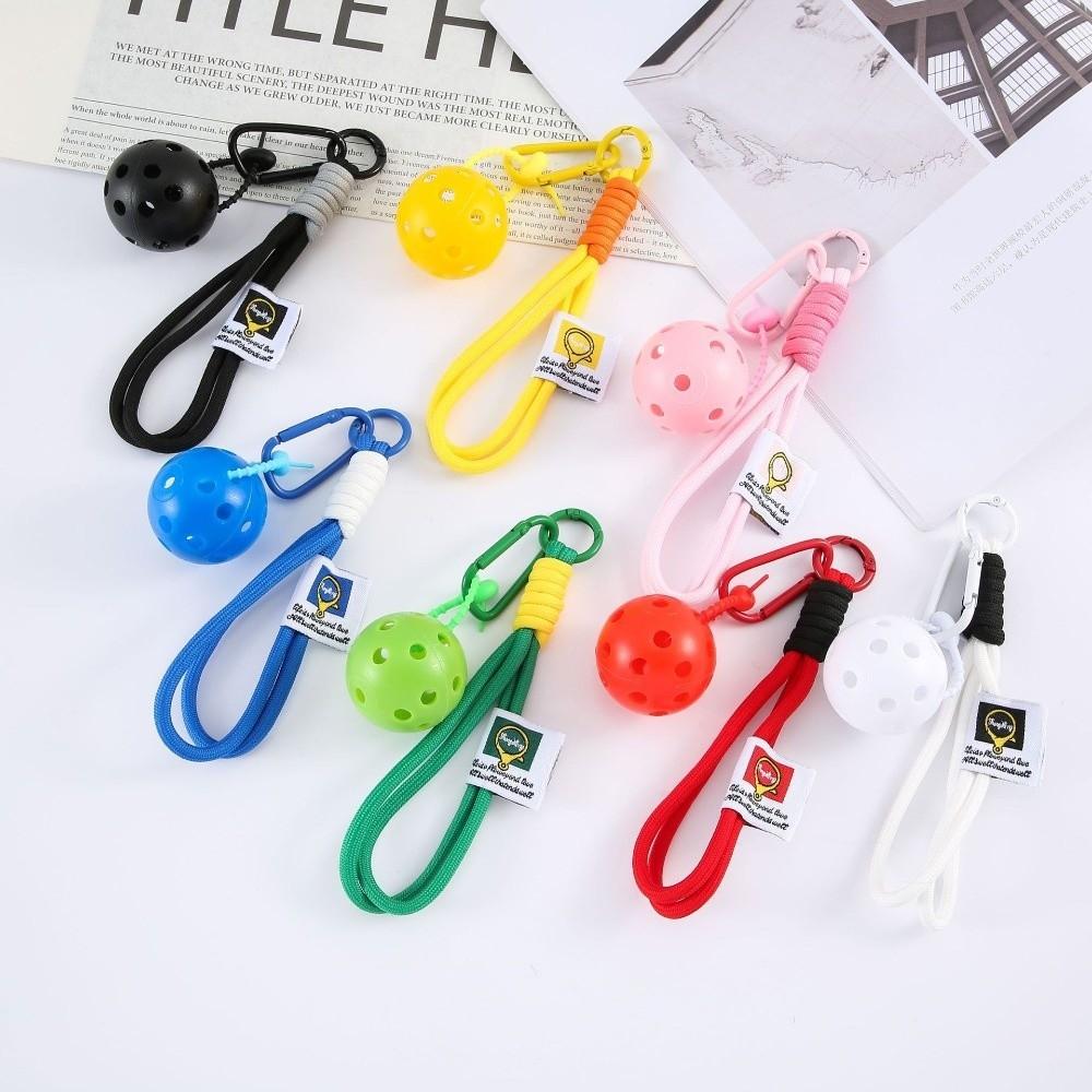 Creative Pickleball Pendant Decorative Pickleball Key Ring for Pickleball Lovers