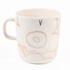 Кружка Marimekko, 400 мл, Зима 2025, Piirt Unikko White Gold, 75636 075636 120 [Параллельный импорт]