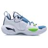 Li Ning All City 8 Youth Edition Коллекция All City Wade Низкие Детские Баскетбольные Кроссовки Бело-Синие ABPQ053-1