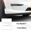 Для Tesla Model Y 2023-2017 2 шт. передний бампер анти-столкновительная полоса TPE передний угол защитные накладки на губу внешние аксессуары