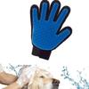 New True Touch deShedding Glove for Gentle and Effective Dog Cat Grooming (Color: Blue)