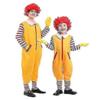 Mcdonald's Cosplay Parent-child Clown Costume Halloween Christmas Fastfood Clown Clothing Adult Children