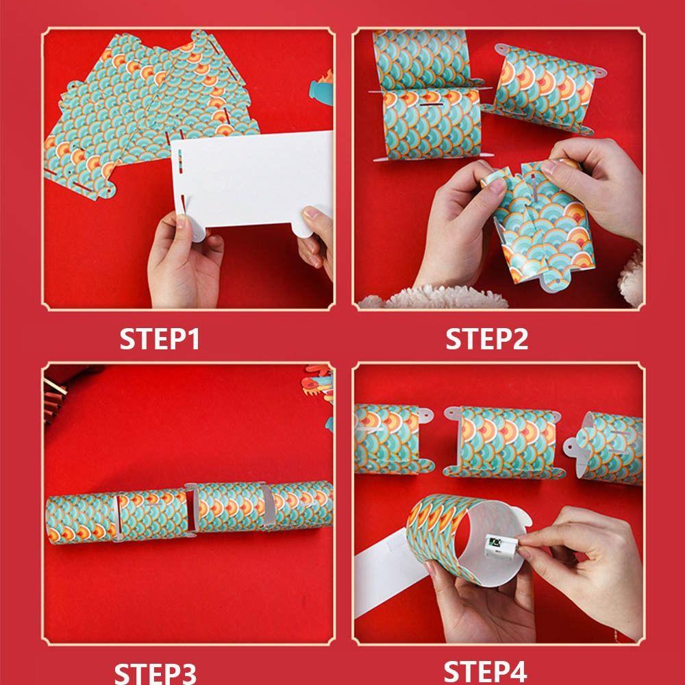 Набор для творчества 'Фонарь середины осени' Китайский фонарик Мешок с материалами DIY Фонарик-дракон Китайский стиль Ручная работа Праздник середины осени Вечеринка с фонариками