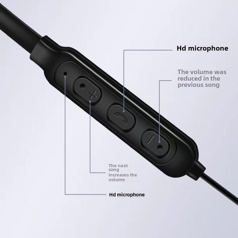 Bluetooth-гарнитура с двумя наушниками, крепление на шею, магнитная конструкция, сверхдлительный режим ожидания, сверхдлительная выносливость, спорт на открытом воздухе