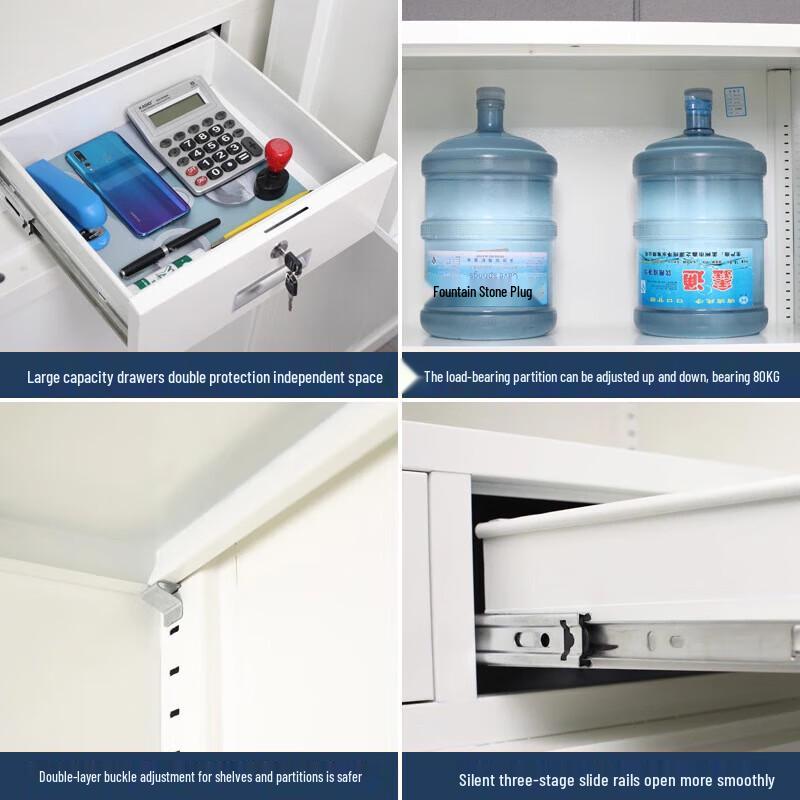Steel Fingerprint Password Security File Cabinet