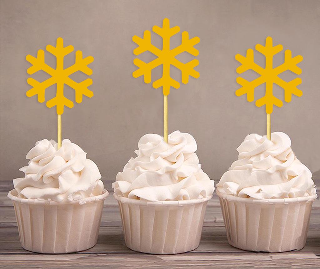 Дарлинг Сувенир| Празднование Рождества Снежинка Кекс Ботворезы | Украшения для зимнего свадебного десерта - упаковка