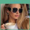 Sunglasses Steampunk Rectangle Women Men Luxury Hollow Metal Frame Sun Glasses Vintage Punk Hexagon Eyewear