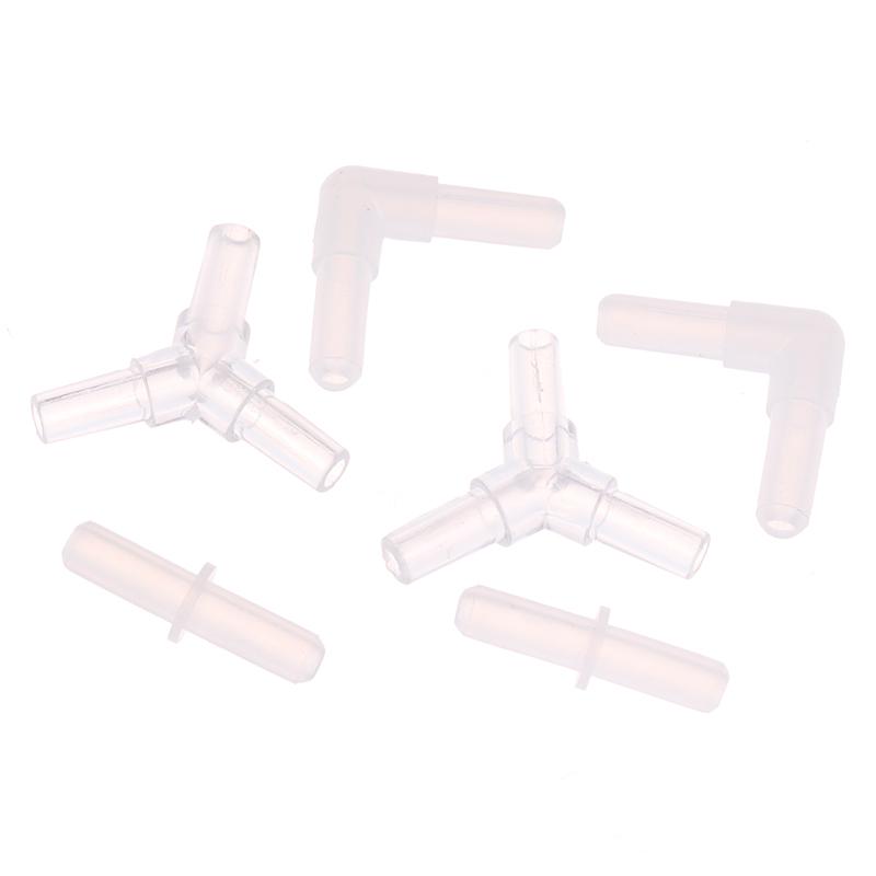 10 шт. Аквариумные соединители для шланга подачи воздуха Пластиковые клапанные соединения Прозрачные адаптеры для воздушной трубки для аквариума Для шланга воздушной линии с внутренним диаметром 4 см