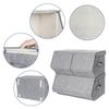 SONGMICS Stackable Storage Boxes With Lids, Set of 3 Toy Organizer, Metal Frame, Magnetic Closure, For Clothes Toys Books, Grey