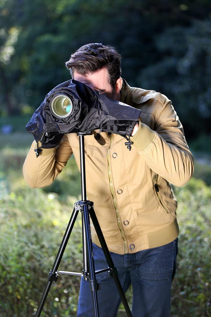 JJC Чехол от дождя для камеры Водонепроницаемый дождевик для камеры Размер объектива Защита от дождя Canon EOS 5D Mark IV III 5DSR 6D 7D II R5 R6 R7 R10 Rp Ra R SX70 SX60 SX540