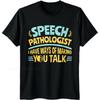 Черная летняя футболка для мальчиков Логопед У меня есть способы заставить тебя говорить Короткий рукав Однотонный Круглый вырез Топы