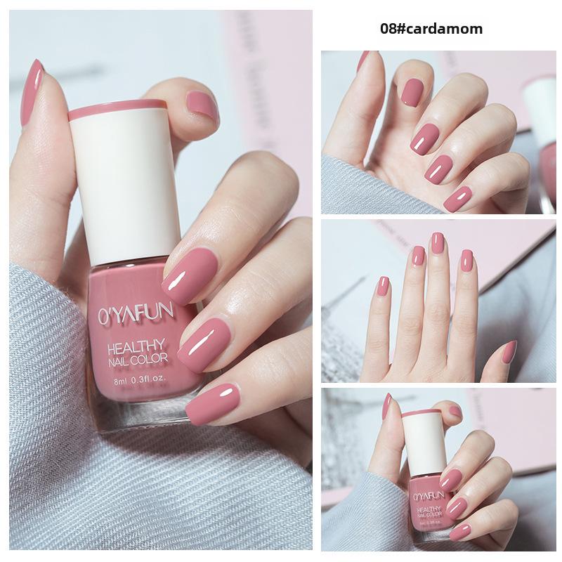 Ou Yafei 8 мл. Стойкий, быстросохнущий, отслаивающийся лак для ногтей на водной основе
