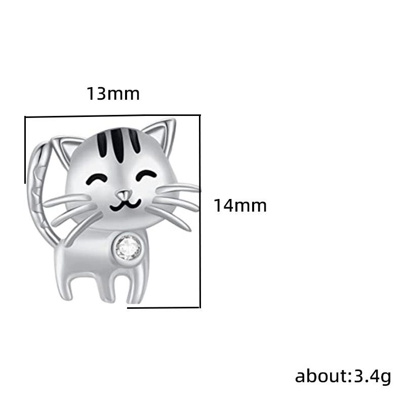 Серьги-гвоздики с милыми животными, серьги-гвоздики с кошками, серьги-гвоздики на день рождения для студенток, источник