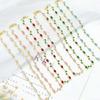 Multicolour Rose Flower Necklace Light Luxury Crystal Leaf Necklace Zircon Necklace  Women Girls