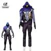 Игра Valorant Omen Косплей Костюм Ролевая Игра Синийвзрослый Мужской Костюмы для Ролевой Игры Мужской Костюм для Хэллоуин Вечеринки