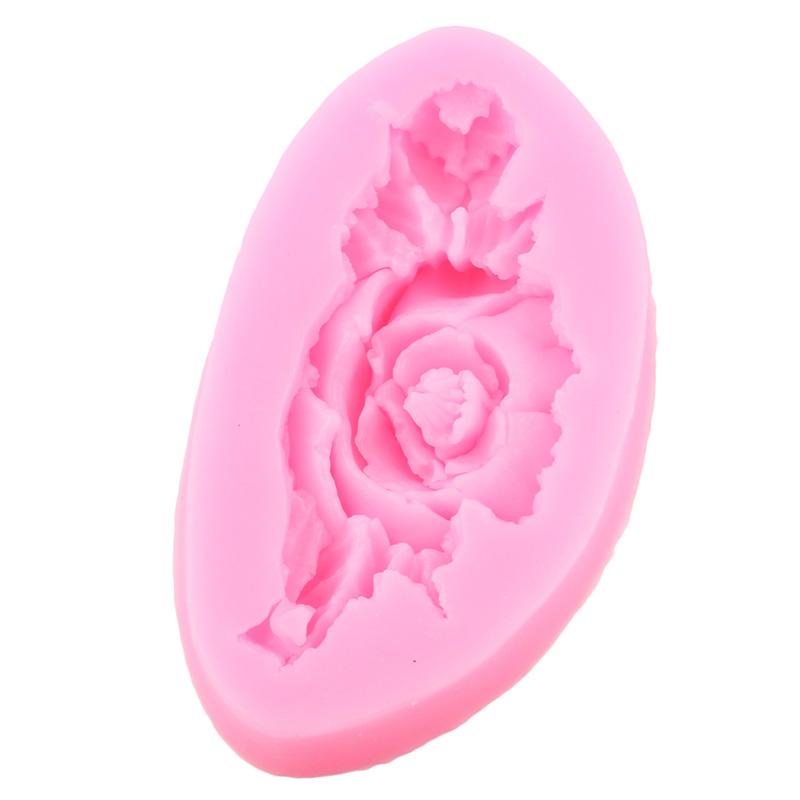 Силиконовая форма в форме розы, 3D формы для помадки для DIY, инструменты для украшения торта, форма для конфет, смолы, глины, формы для шоколадной мастики