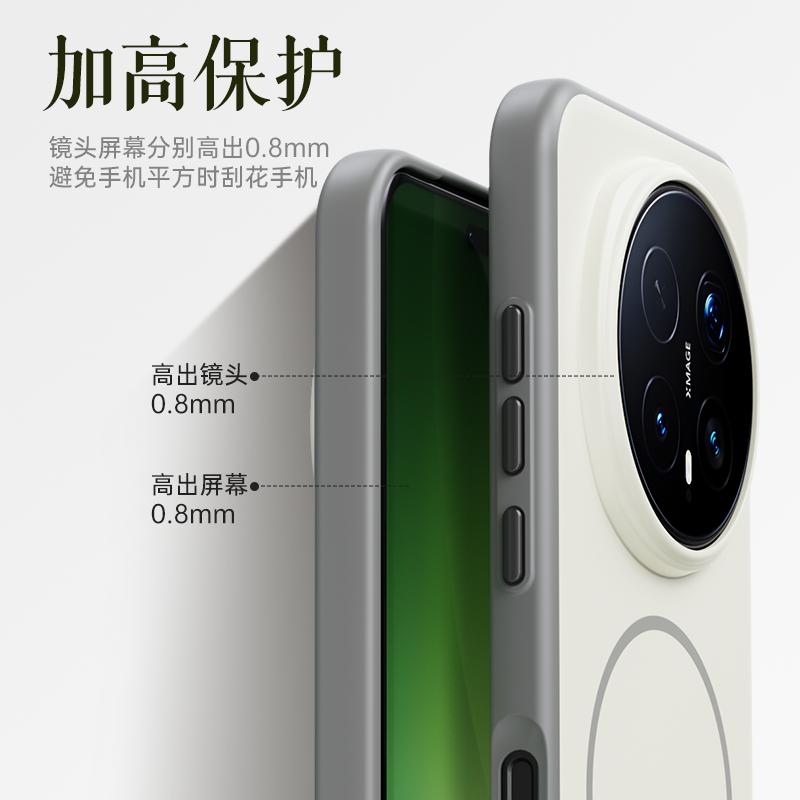Чехол для Honor Magic8 и Magic 8 Pro, Magsafe, Матовый, Поверхность «Прикосновение младенца», Защита от отпечатков пальцев, Прочный Гибридный Чехол-Обложка