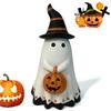 Ghost Decorations Spooky Ghost Halloween Figurine Resin Decorations Festive Sculpture For Women Holiday Workplace Desk Party