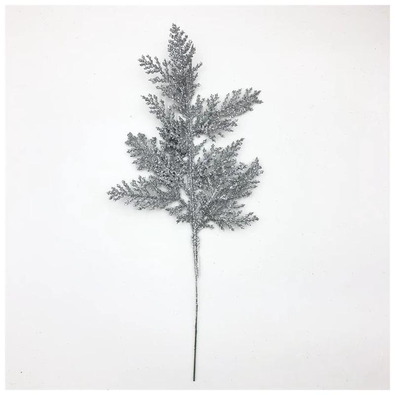 5Pcs Artificial Christmas Pine Needle Home Room Decoration Christmas Tree Leaf Pendant Outdoor Garden Christmas New Year Decor