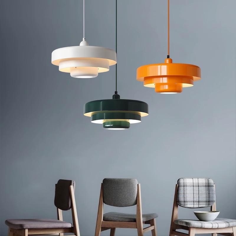 Подвесной светильник Nordic Vintage Orange Home Decoration Подвесной светильник для спальни, прикроватной тумбочки, ресторана, гостиной, светодиодный светильник середины века