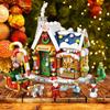 Christmas House Tree Santa Claus Snowman Mini Building Block Children"s Educational Toys Christmas