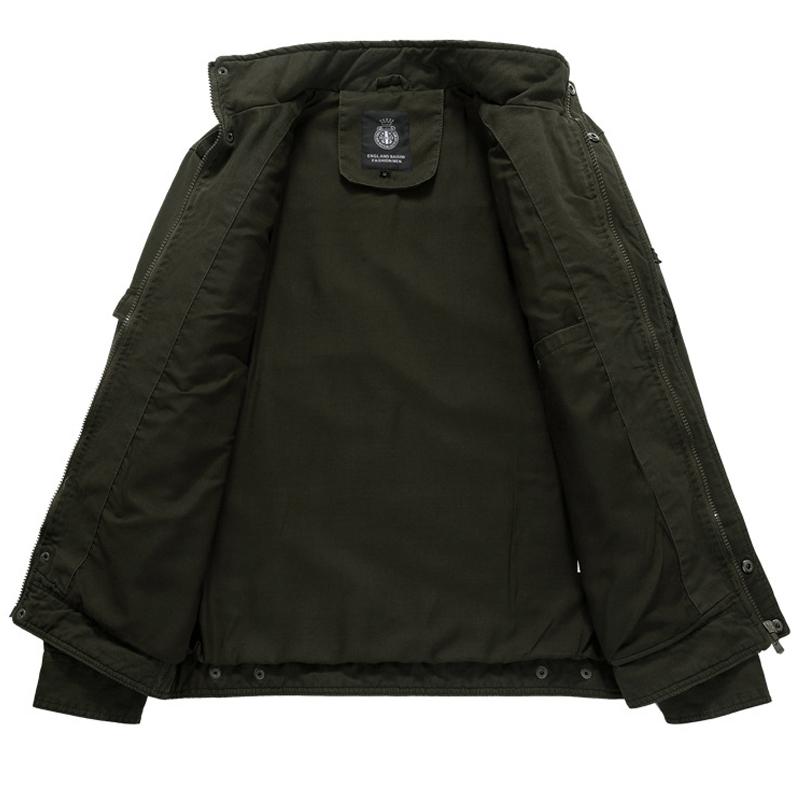 Мужская винтажная боевая военная куртка, армейское пальто, зимние повседневные топы на молнии