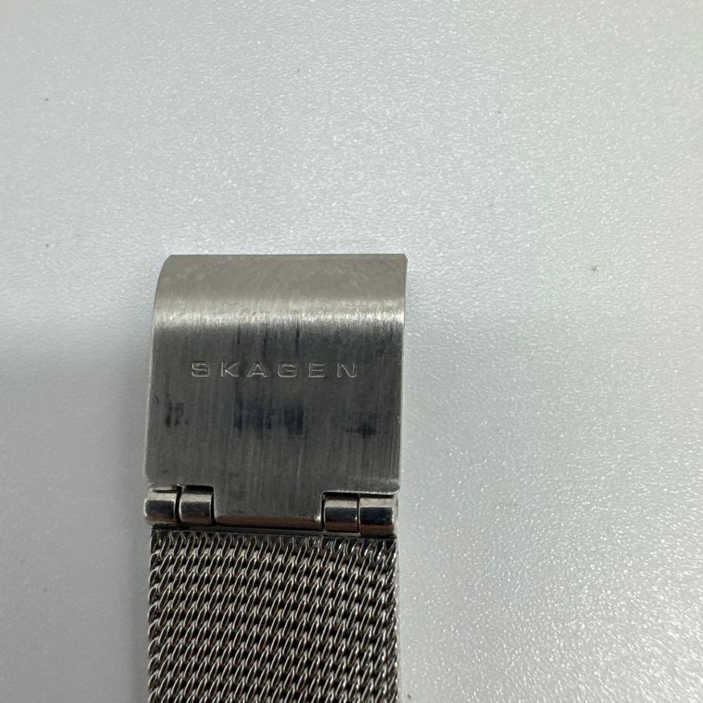 Б/у корпус часов SKAGEN серебристый сетчатый ремешок