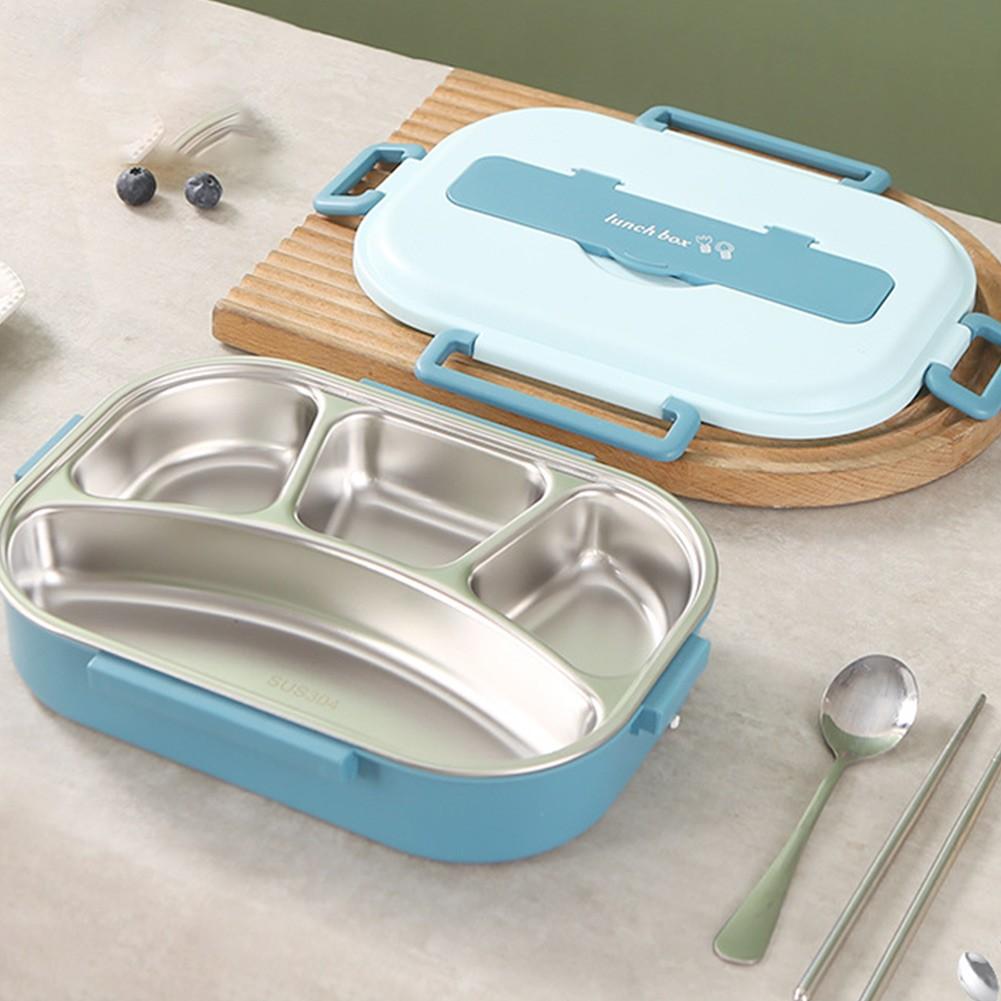 Ланч-бокс 22x14x7 см, чаша из нержавеющей стали 304, палочки для кемпинга