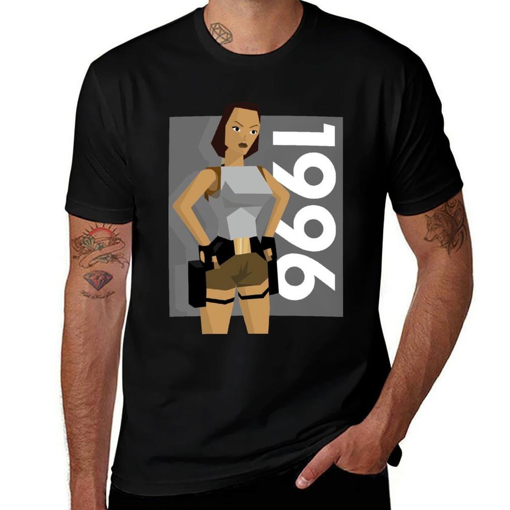 Lara Croft 1996 Tshirt Cool Feeling Summer Tee Shirt