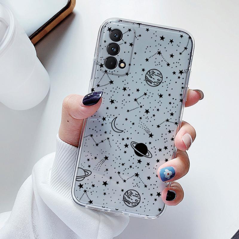 Чехол для телефона Realme GT Master Edition TPU Funda Милый мультяшный кот Лягушка Расписная крышка для Realme Q3 Pro Carnival Прозрачный чехол