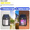 External Led Solar Wall Lamps Motion Sensor Light String Outdoor Waterproof Emergency Lantern Courtyard Garden Decoration Light