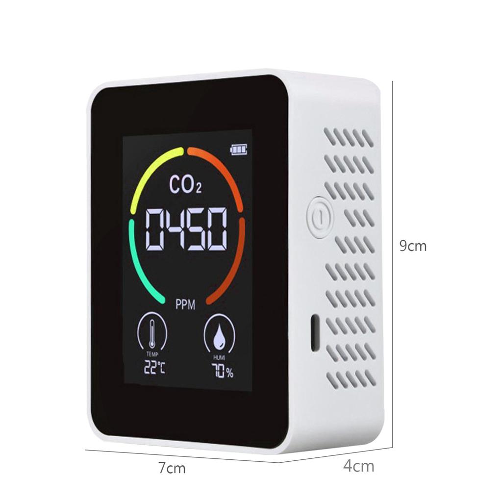 3 In 1 Carbon Dioxide Detector Air Quality Monitor Temperature Humidity Air Analyzer for CO2