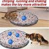 Electric Interactive Cat Toys, Cat Toys Ball Fast Rolling in Pouch, Automatic Motion Activated Moving Ball Hide and Seek Game