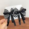 2 шт./набор Новые милые клетчатые ленточные банты Заколки для волос для маленьких девочек Ручной работы Банты Заколка-автомат Головной убор Детские аксессуары для волос
