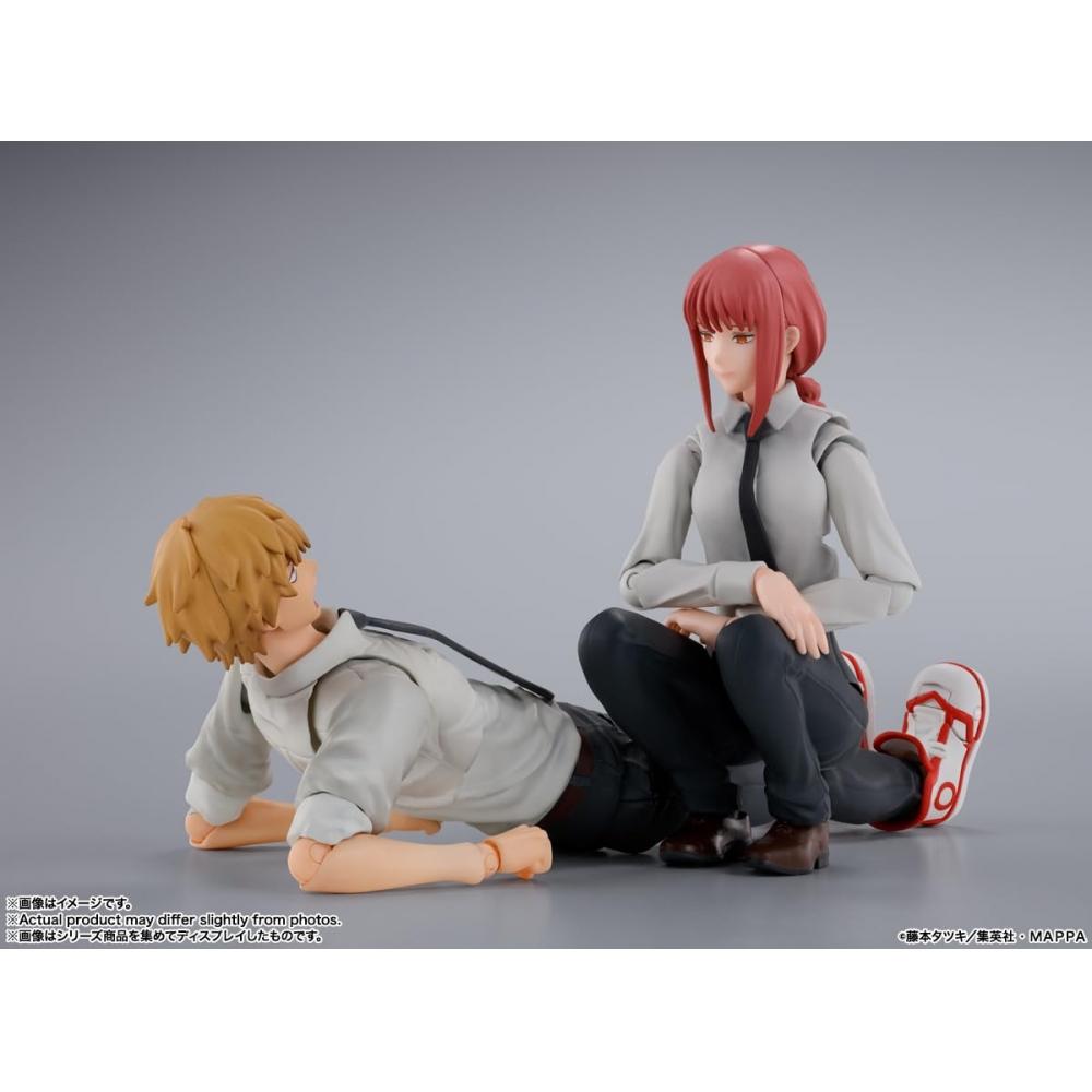 SHFiguarts Chainsaw Man Makima примерно 140 мм ПВХ, АБС и ткань окрашенная подвижная фигурка