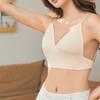 Женский бюстгальтер с тонким ледяным шелком Beauty Back Pure Color Halter Neck Invisible Bra