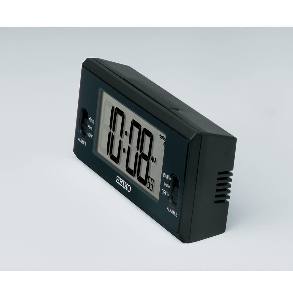 Seiko Clock Будильник Настольные часы Цифровое радио Черные 48 x 123 x 30 мм SQ321K