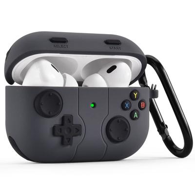Чехол CAGOS для AirPods Pro 2 Силиконовый 3D Мультяшный Стильный Чехол-Хранилище для AirPods Беспроводная Зарядка Карабин Видимый Светодиод Совместим с Силиконовым Потерянным